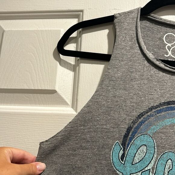Chaser “Good Vibes” Gray Tank Top, Size Large - Picture 4 of 9